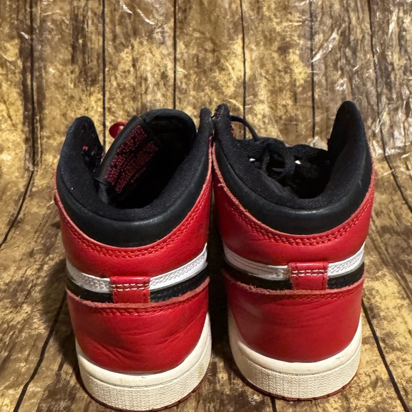 Nike Sky Jordan 1 Kids Black Red White size 13C - Picture 4 of 5